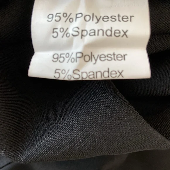 Grace Karin Black pants with tie belt and tie details on the bottom. - Picture 3 of 3